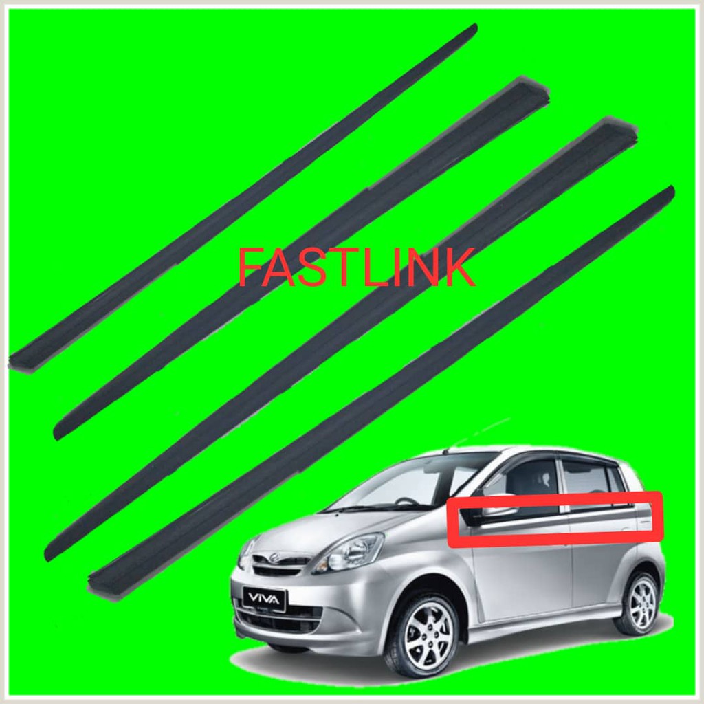 PERODUA VIVA 2007 MOULDING DOOR GLASS OUTER / GETAH LUAR 