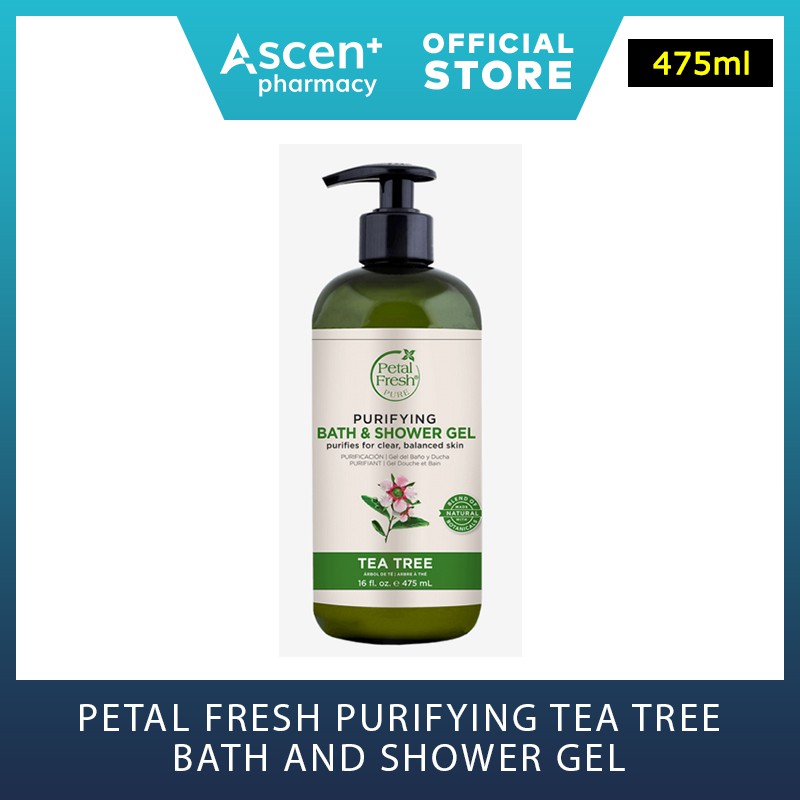 PETAL FRESH Purifying Tea Tree Bath and Shower Gel [475ml] Shopee