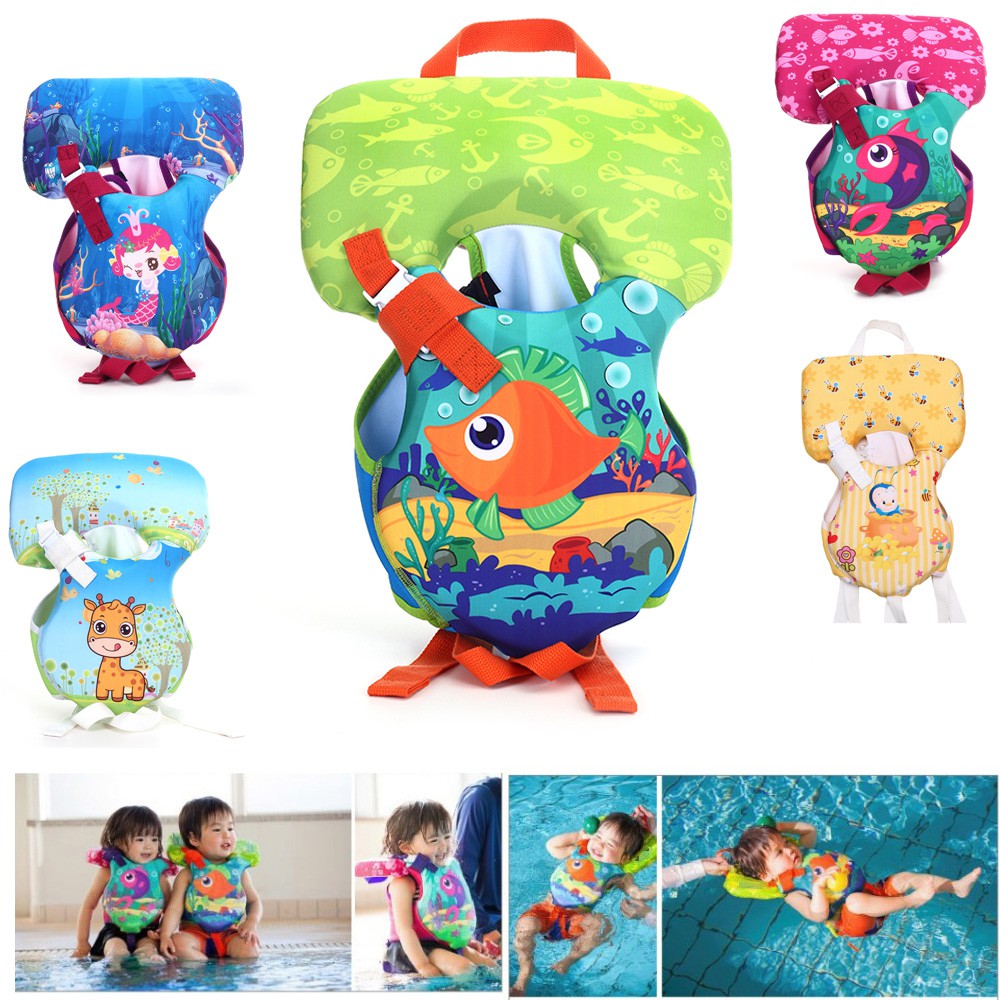 Inflatable Floatation Life Jacket Buoy Baby Swimming Vest Infant Swim ...