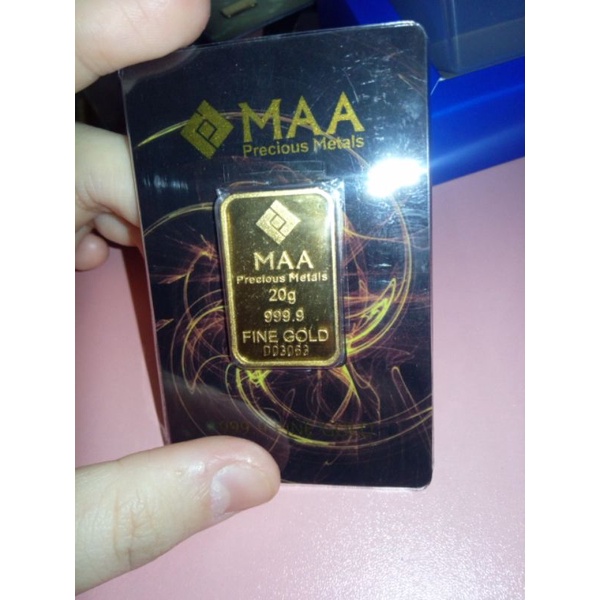 20g Gold Bar Emas Tulen 999.9
