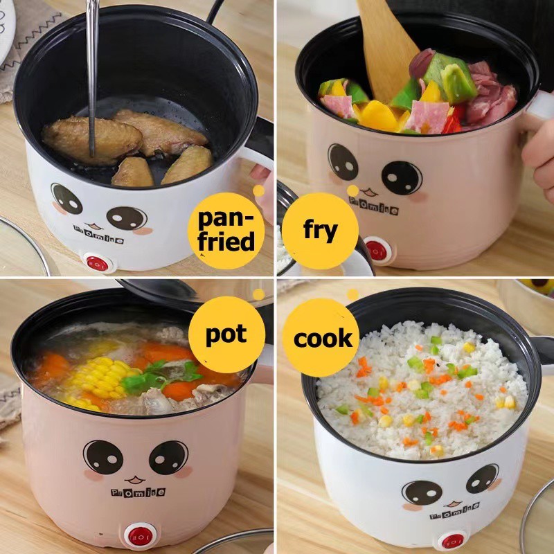 Multifunctions Portable Electric Pot Mini Rice Cooker with steamer Periuk elektrik memasak nasi  periuk panas elektrik