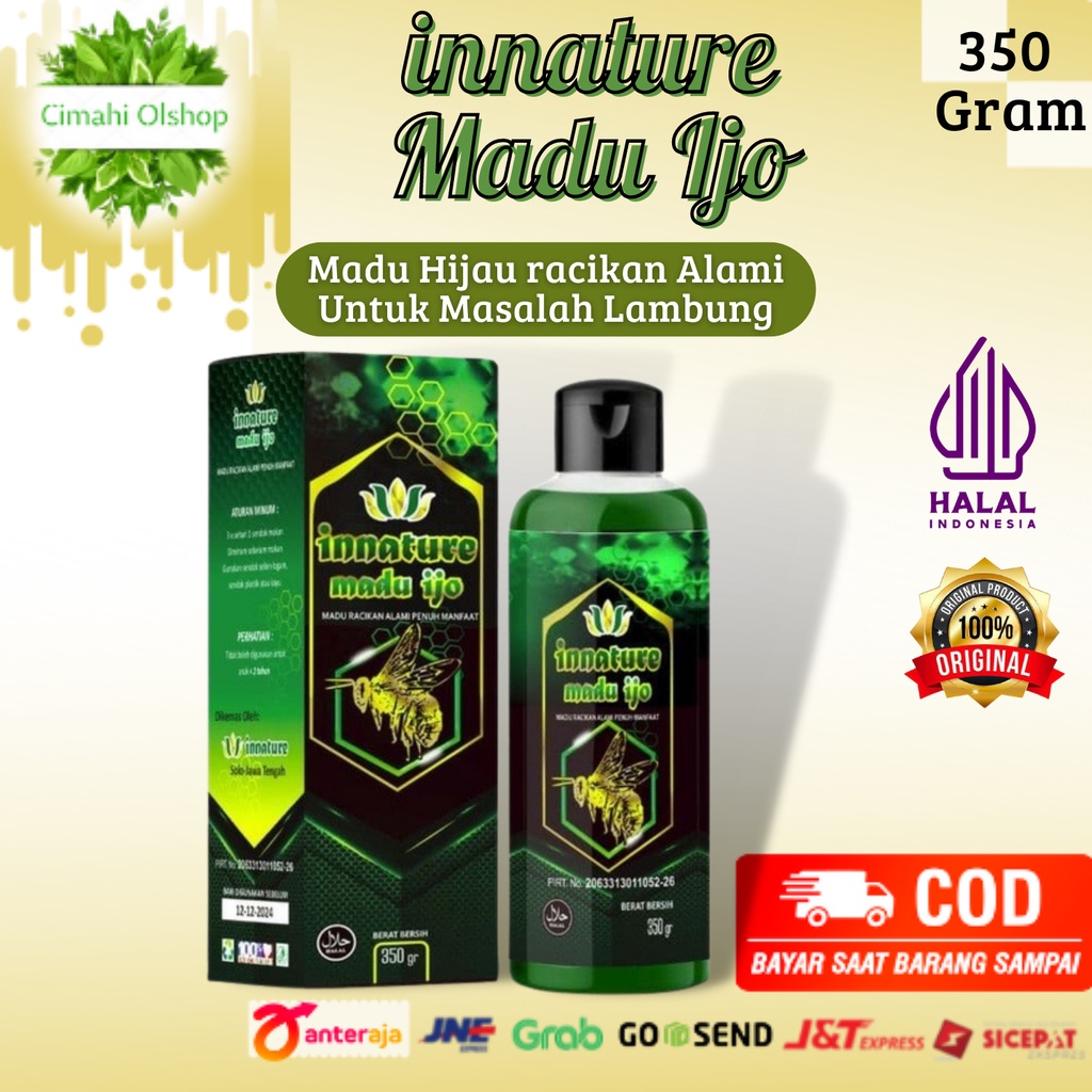 Innature Green Honey 350 Grams / Honey Ijo Herbal Ulcer / Gerd