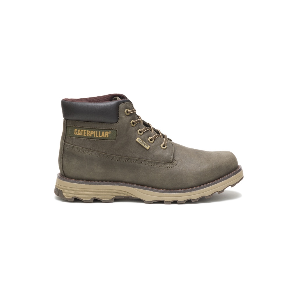 Caterpillar Men's FOUNDER Waterproof Hi Top Boot Olive Night Green