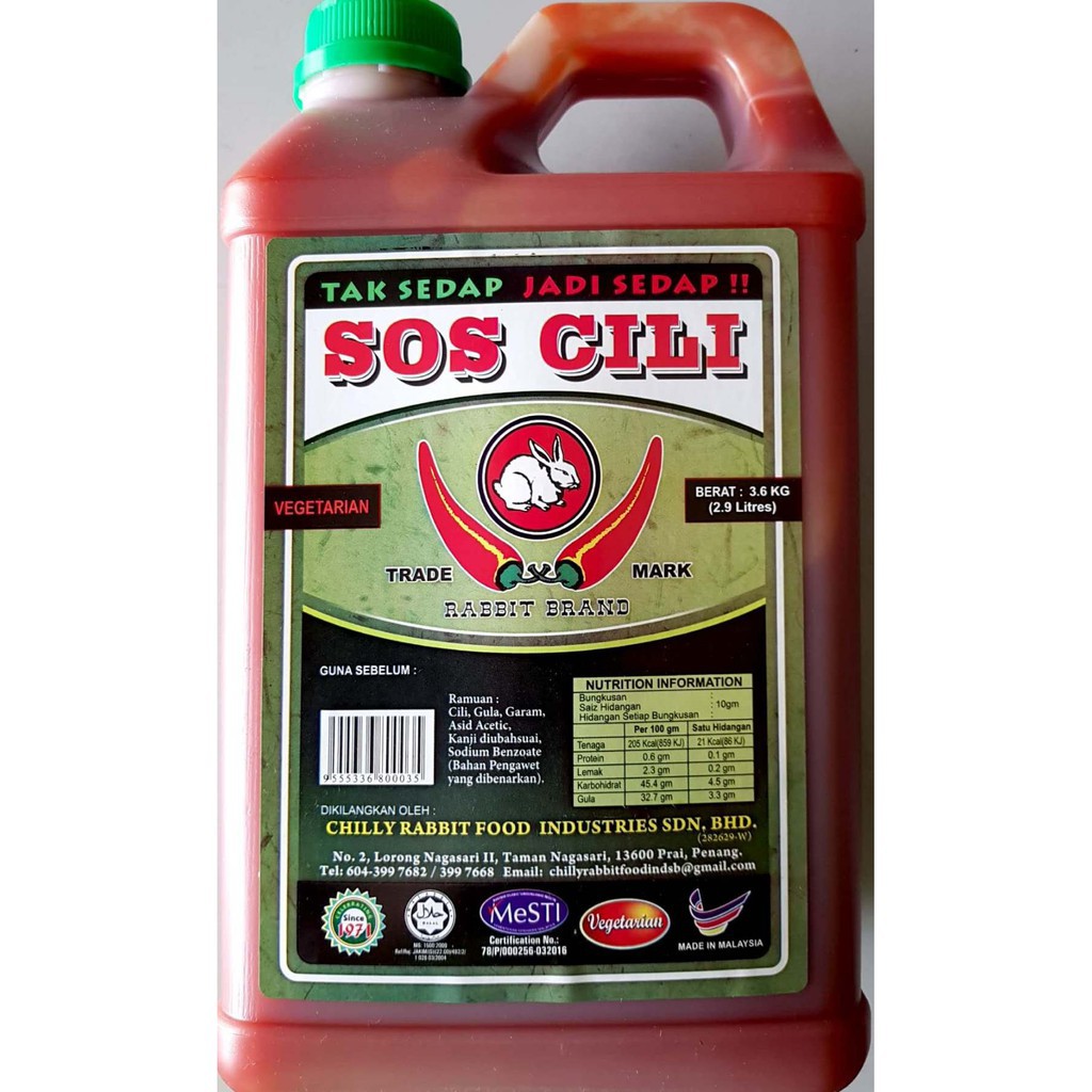 Sos Cili Cap Arnab is rated the best in 11/2023 BeeCost