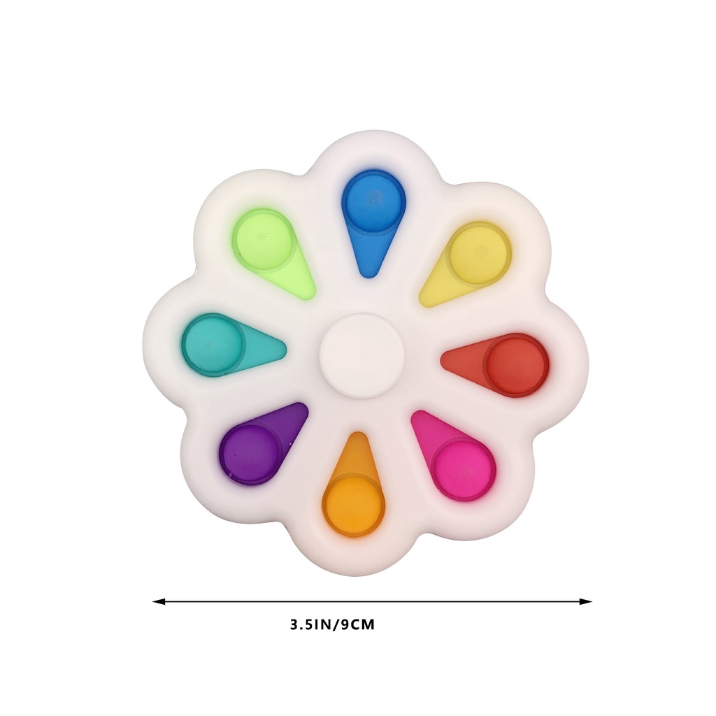 Reliable Multi Fidget Spinner Pop It Simple Dimple Toys Sensory Bubble Silicone Anxiety Relief Autism Toy Must - Image 3