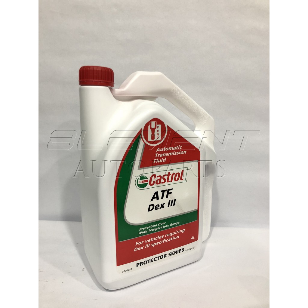 Castrol ATF Dex III Automatic Transmission Fluid (4l) Shopee Malaysia