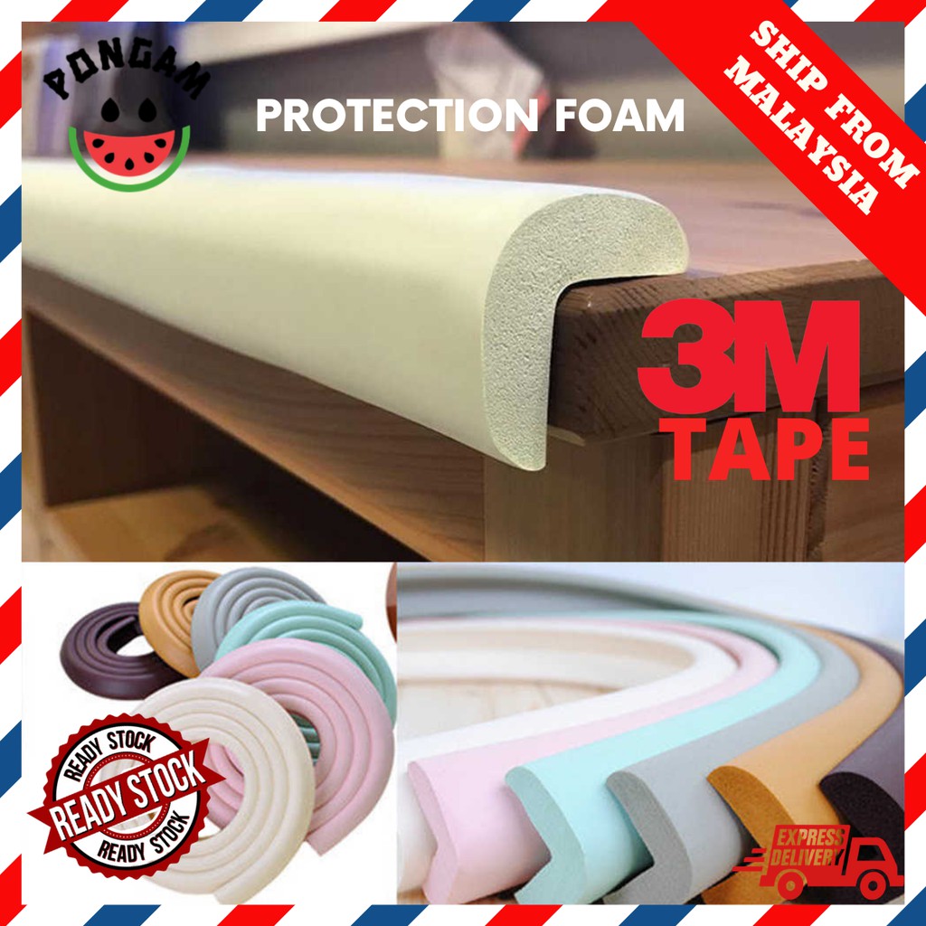 READY STOCK 2Meter Edge & Corner Guards/Baby Bumper/Edge Strip/Table Corner