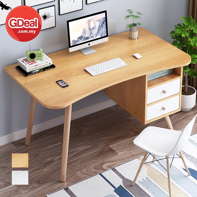 GDeal Nordic Study Writing Desk Student Bedroom Computer Table Meja Belajar (A100t) 100CM x 50CM