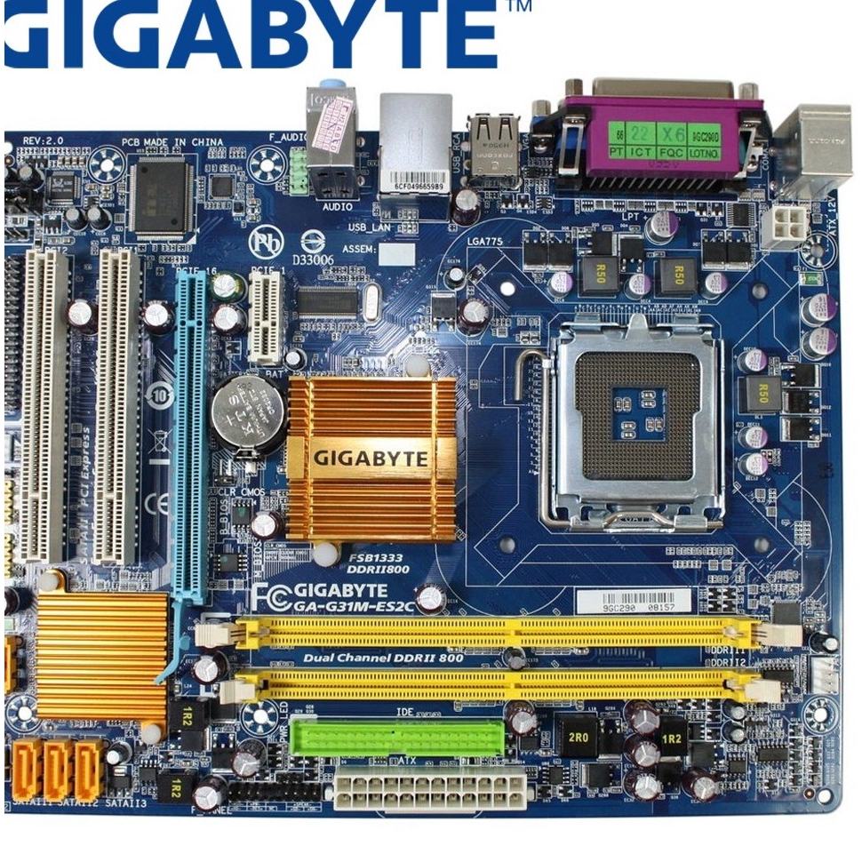 Gigabyte Ga G31m Es2l Motherboard Lga 775 Motherboard Shopee Malaysia