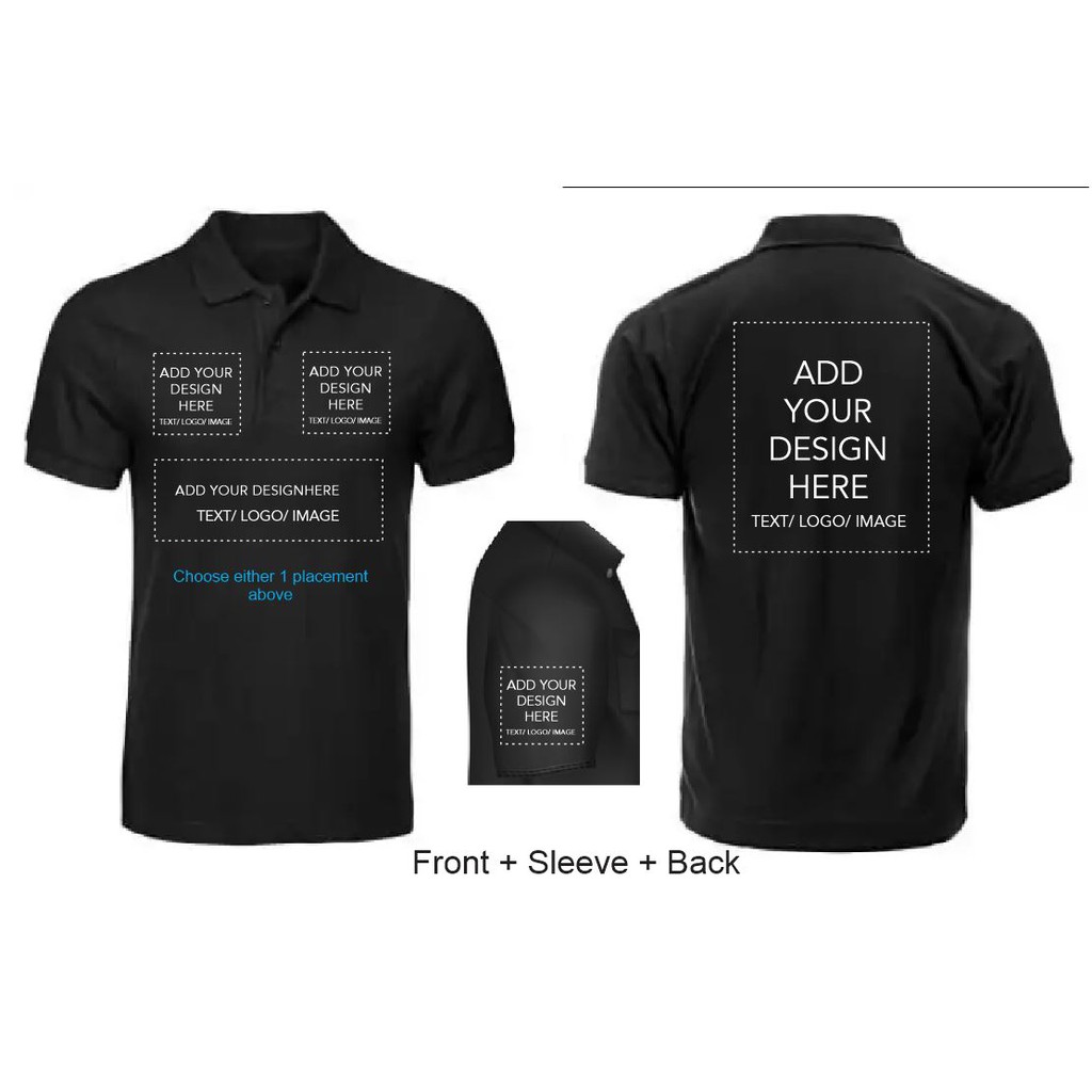 Gentage sig Ernæring sortere CUSTOM Polo Tee/ Collar T-Shirt Printing Short Sleeve - Print Your Own  Design/ Uniform/ Event Tee/ Family Tee/Couple Tee | Shopee Malaysia