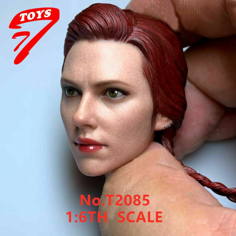 TTTOYS 1/6 Black Widow 7.0 Scarlett Johansson Head Sculpt Female Head Model Toy 