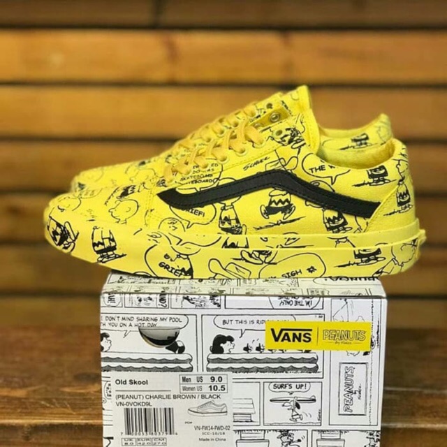 vans peanuts yellow old skool