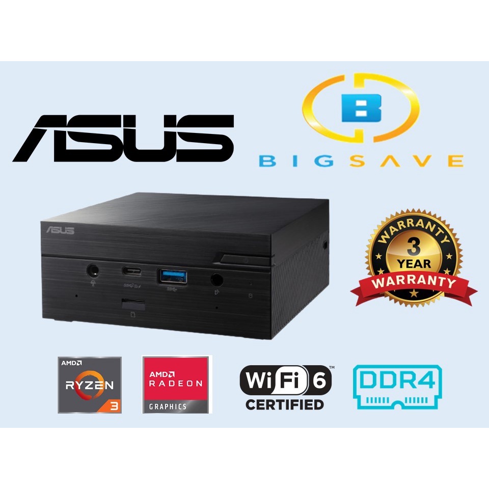 ASUS PN5101 B3200ZD MINI PC WITH AMD RYZEN PROCESSOR WINDOWS 10