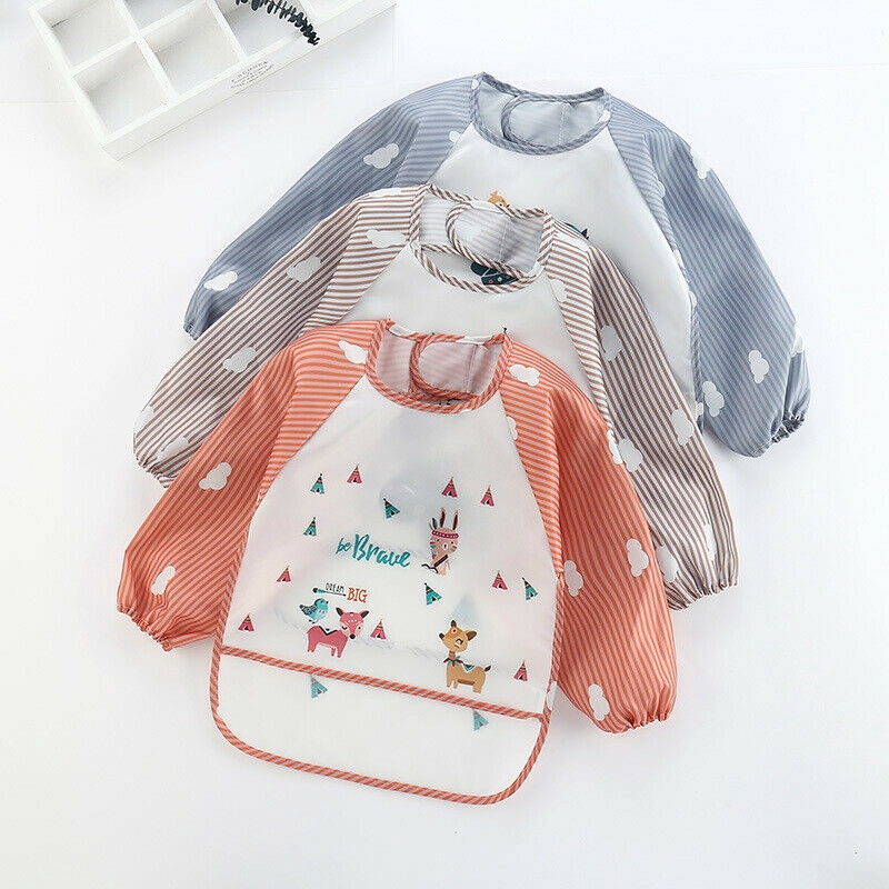 weaning bibs with sleeves