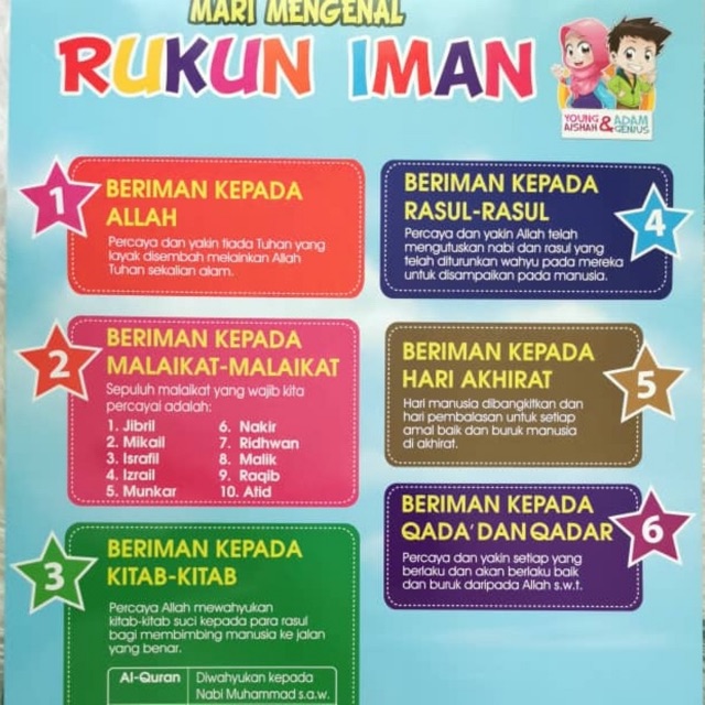 Poster Rukun Iman Dan Rukun Islam Shopee Indonesia My Xxx Hot Girl