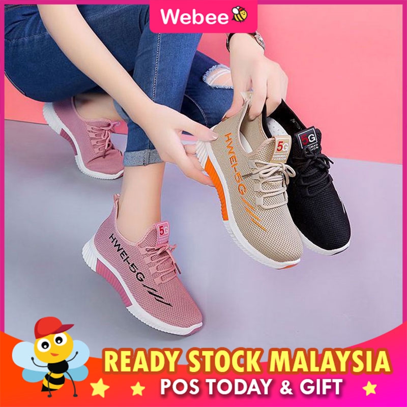 Ready Stock🎁webee Hwei 5g Womens Sneakers Kasut Sukan Wanita Shopee