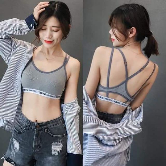 现货性感内衣性感背心少女内衣背心singlet Bra Sexy Single Bra Comfort Bra Shopee Malaysia