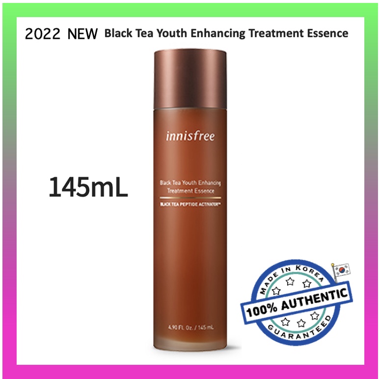innisfree Black Tea Youth Enhancing Treatment Essence 145mL Shopee