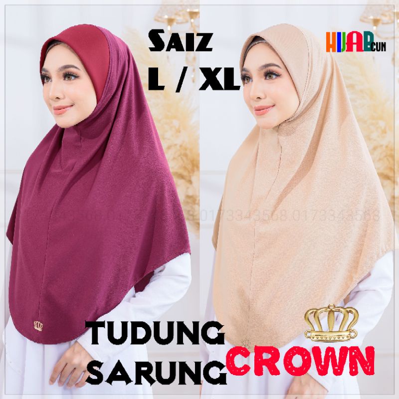 Tudung Sarung Instant Ironless Saiz L XL Labuh Sauk Souk Mosscrepe ...