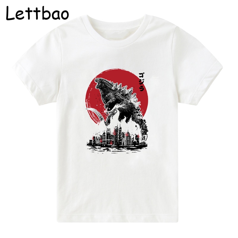 Japanese Godzilla Children's T-shirt New Arrival Summer Cotton Funny Cartoon  Boys T Shirt Tops Harajuku Kids Clothes | Shopee Malaysia