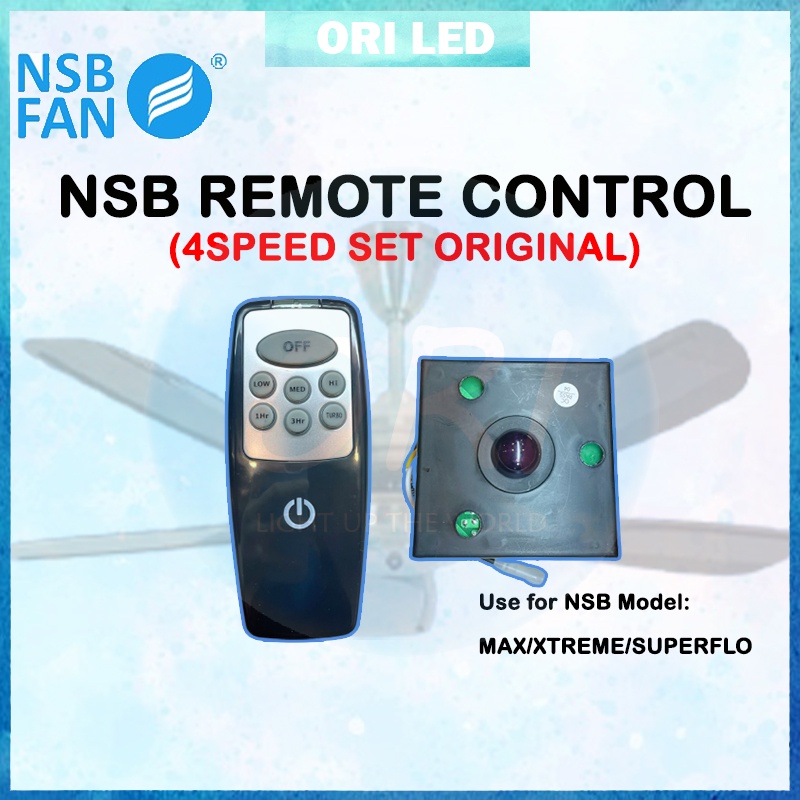 [ORIGINAL] NSB XTREME MAX SUPERFLO Spareparts Remote Control Ceiling