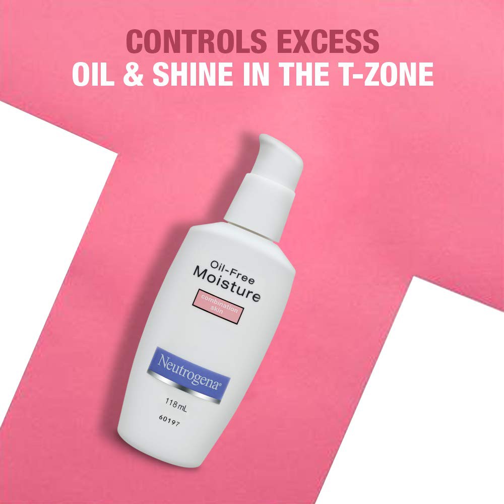 neutrogena oil free moisture glycerin face moisturizer & neck cream for combination skin