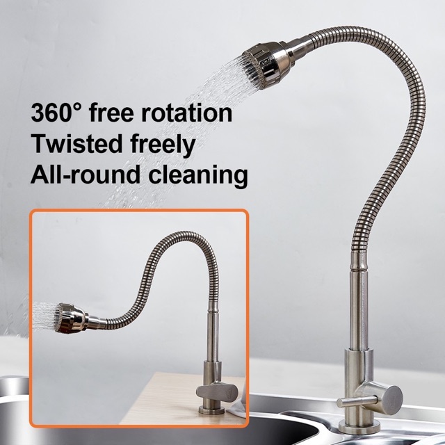 Sus304 Premium Quality Flexible Sink Tap Kepala Paip