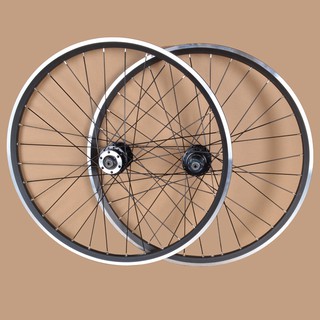 ZFF MTB Wheels 24 Inch Mountain Bike Wheelset Quick Release Hub Aluminum Alloy Double Wall Rim Disc Brake 7 8 9 Speed Color : A