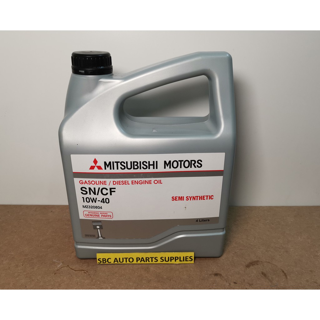 MITSUBISHI ENGINE OIL SEMI SYNTHETIC 10W40 API SN/CF 4LITER Shopee