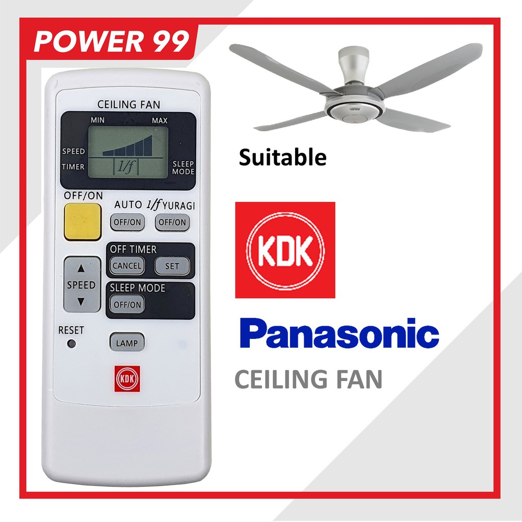 PANASONIC F-M15E6 K15Y6 / KDK Remote Control Ceiling Fan Replacement