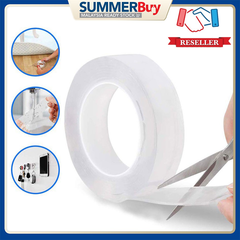 Multifunctional Strongly Sticky DoubleSided Adhesive Nano Tape