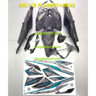 YAMAHA LAGENDA SRL115 Fi FIJ (FUEL INJECTION) BODY COVER SET GREY ...