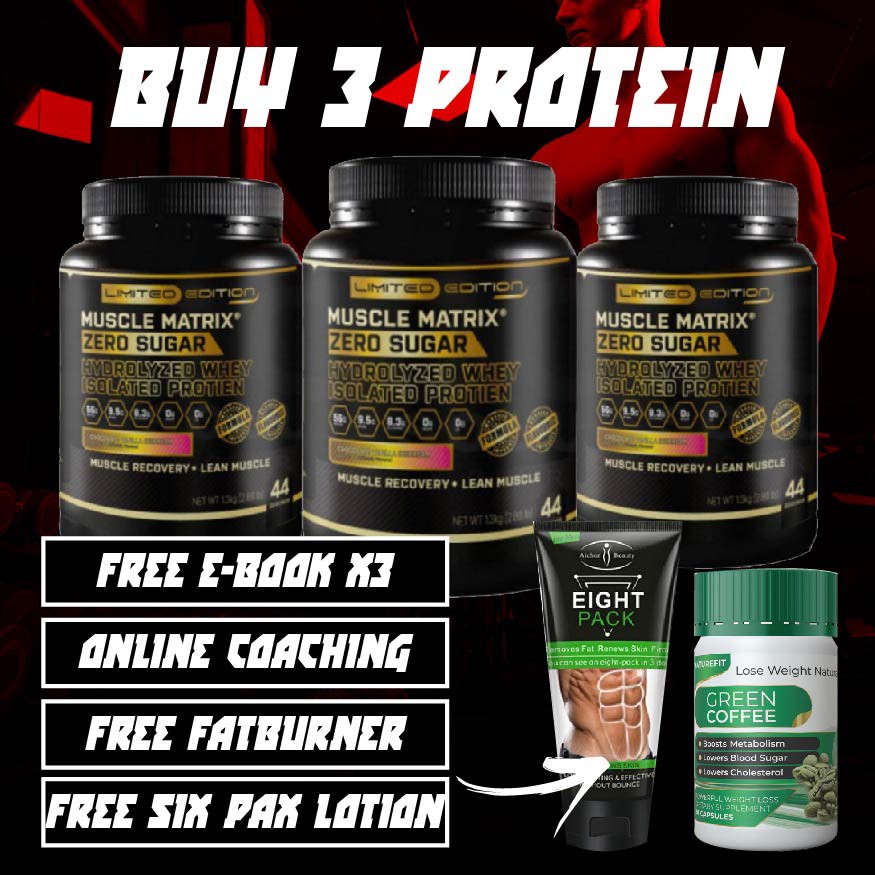 FREE SIXPAX LOTION & FATBURNER EBOOK Hydrowhey Muscle Matrix Protein