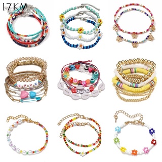 Jewelry Women Handmade Shells Beads Bracelet Alloy Leaf Stars Pendant Female Summer Accessories Bohemian Tassel Bracelets 