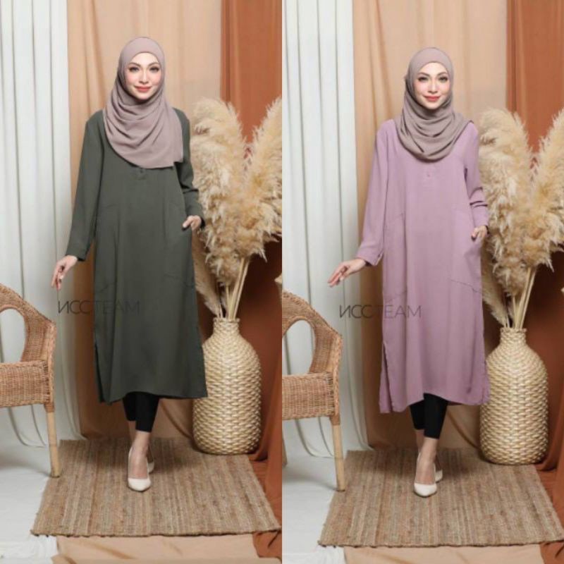 Buy 11 11 Hot Sale Set Baju Muslimah Blouse Dan Seluar Seetracker Malaysia