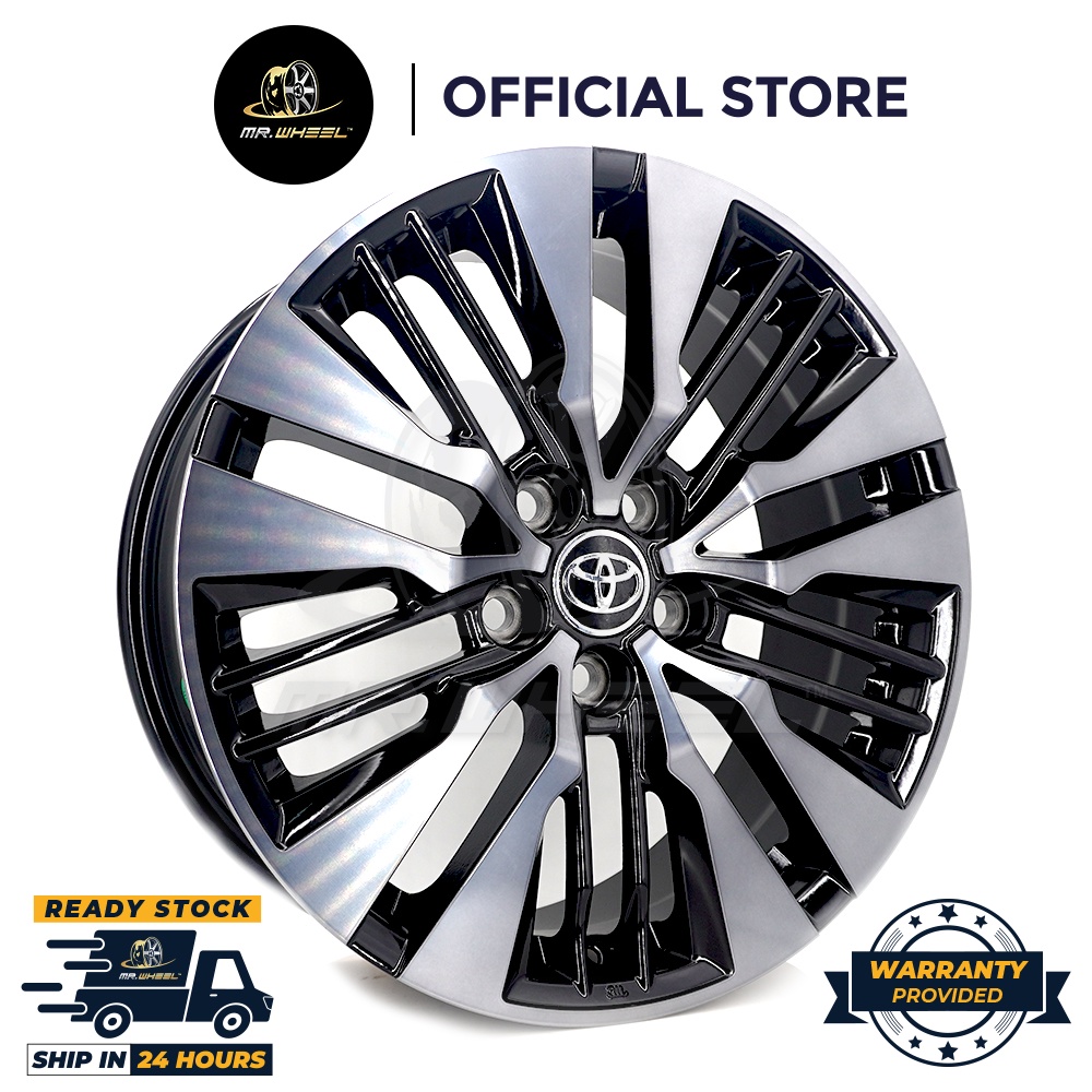 New Sport Rim TOYOTA 18x7.5 5x114.3 ET42 Black MF Blk 18 inch Mr Wheel ...