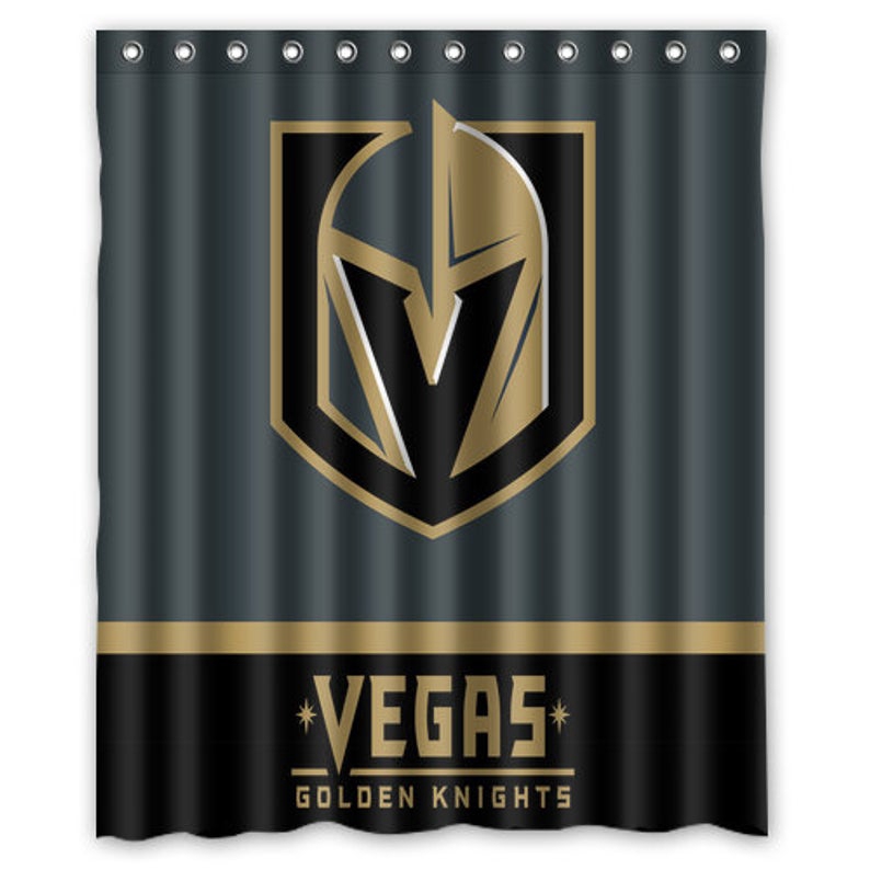 Vegas Golden Knights Hockey Custom Shower Curtains With Rings Free