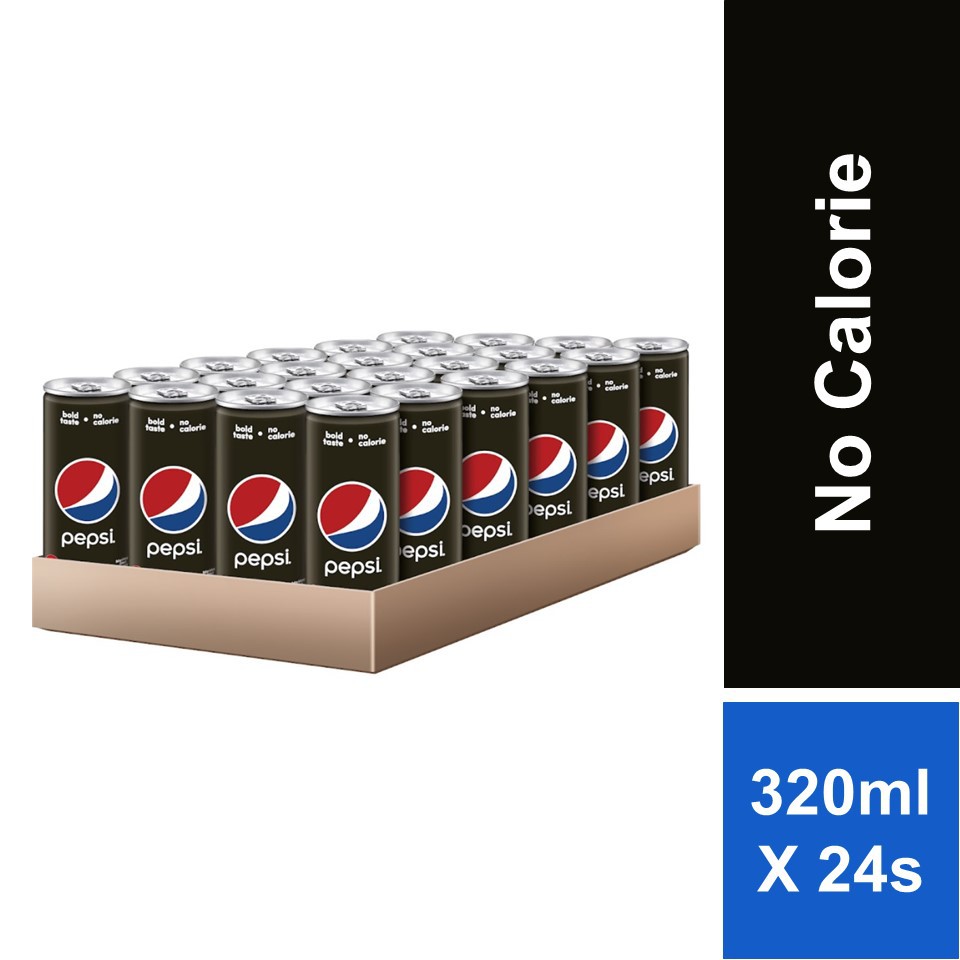 Pepsi Black Can 320ml X 24 | Shopee Malaysia