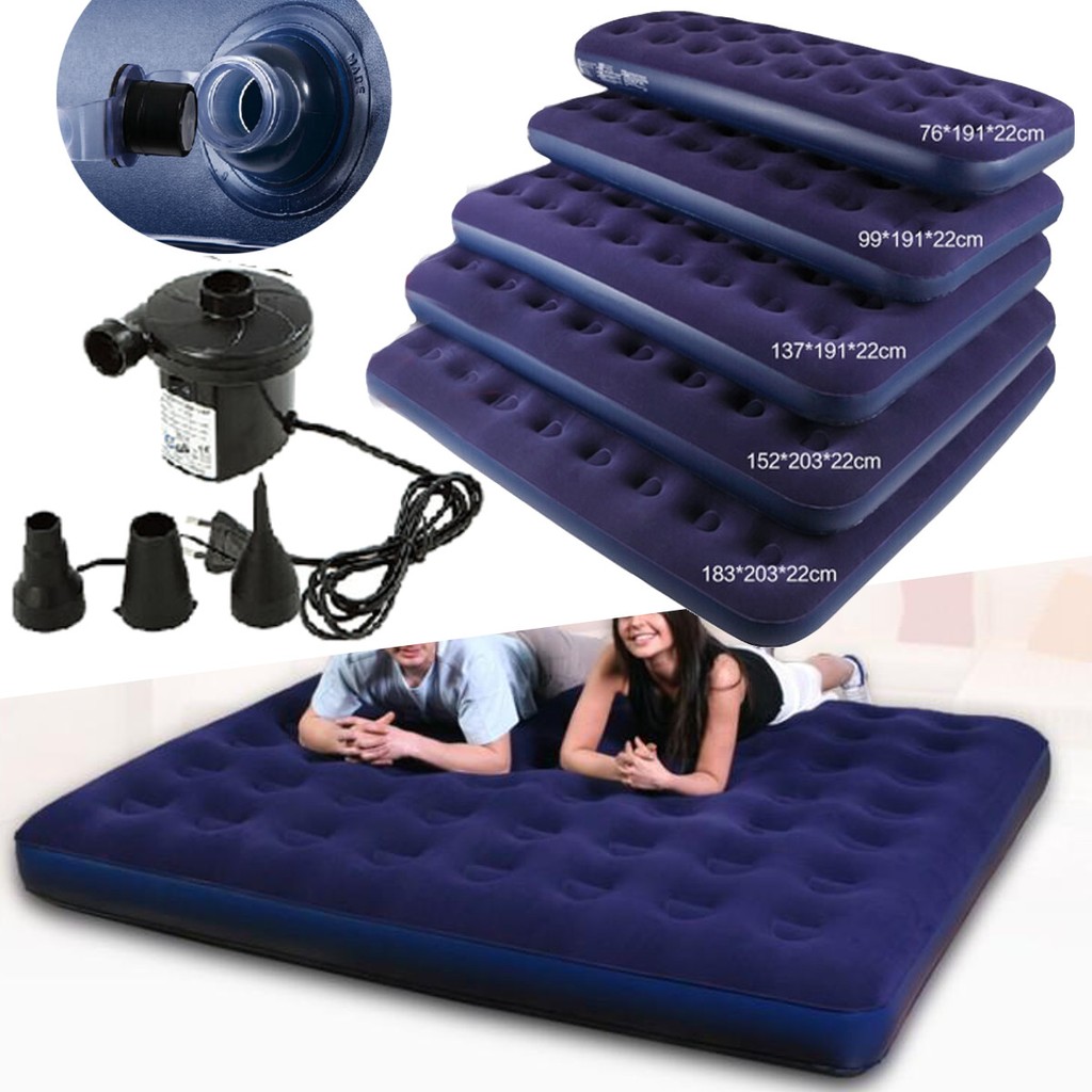 Inflatable Travel Car Air Bed Sleeping Mattress Couch Sofa Camping