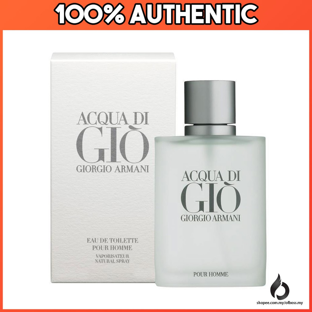 Authentic Acqua Di Gio For Men Eau De Toilette Spray 100ml Tester Unit Shopee Malaysia