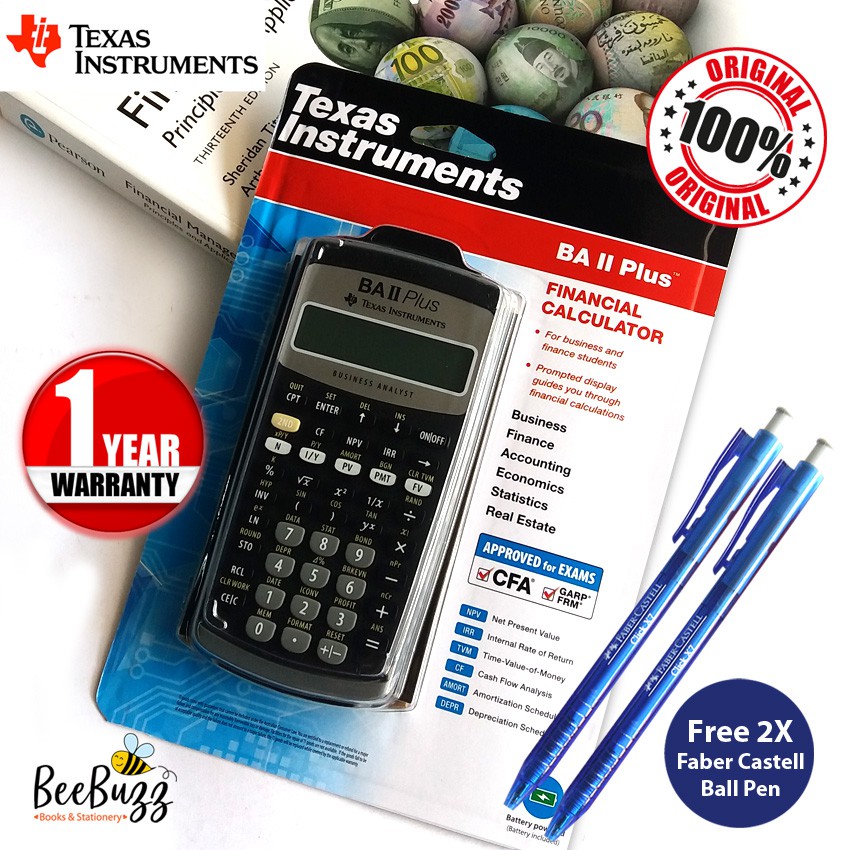 Texas Instruments BA II Plus Financial Calculator | Shopee ...