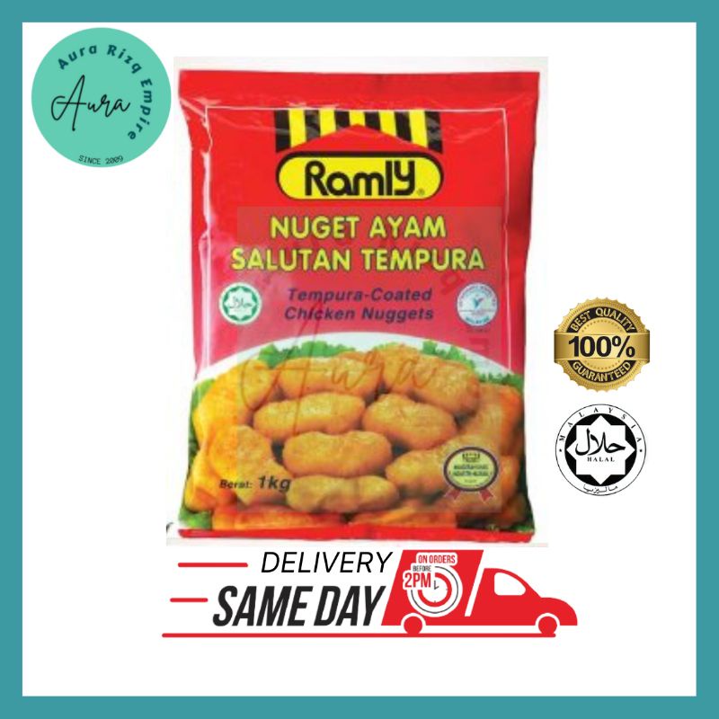 Ramly Tempura Chicken Nugget 1kg Nugget Ayam Tempura Ready Stock