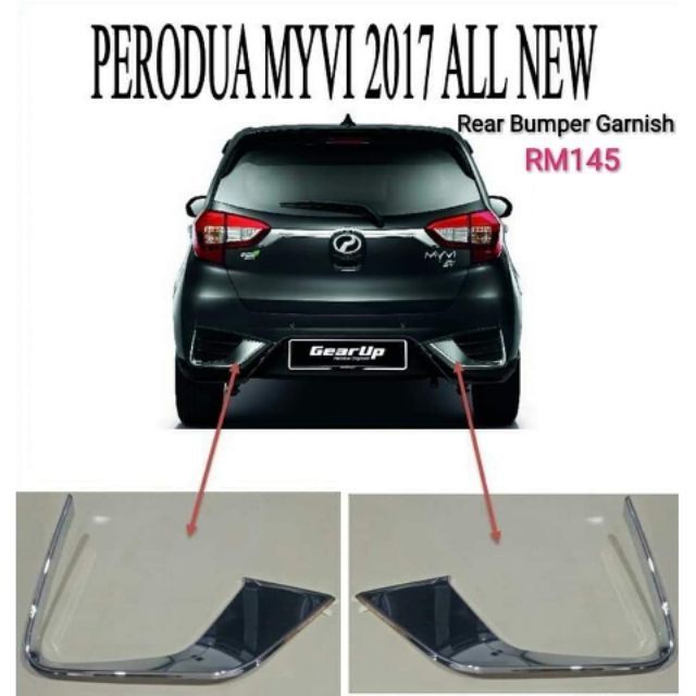 Perodua Myvi G3 2018 Gear Up Chrome Garnish Shopee Malaysia