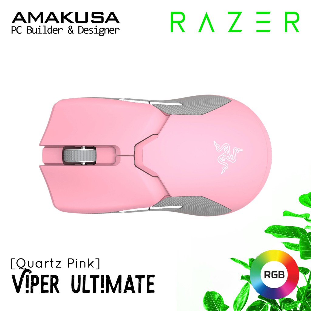 Razer Quartz Pink Viper Ultimate Chroma Rgb Wireless Gaming Mouse Mice