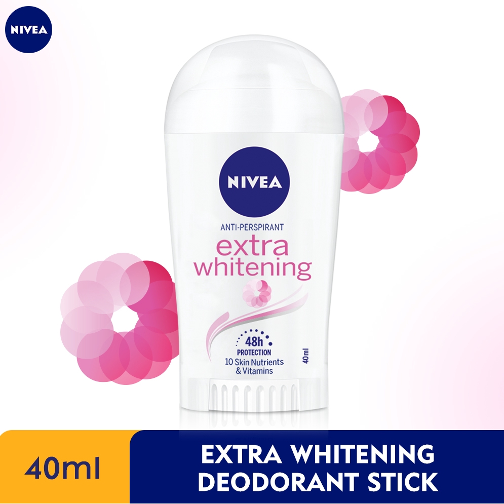 NIVEA Female Deodorant Stick - Extra Whitening 40ml