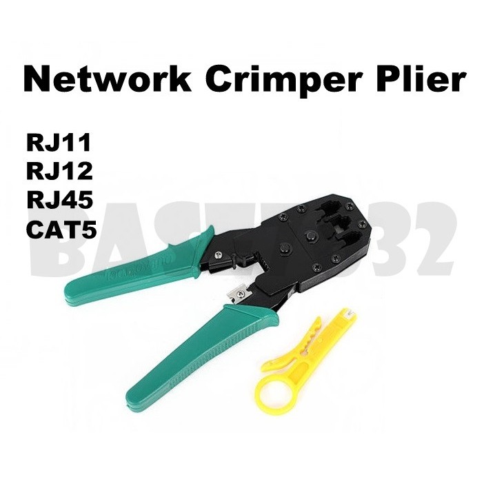 Network RJ45 RJ11 RJ12 CAT5 LAN Cable Wire Crimper Plier Ratchet Crimping Tool