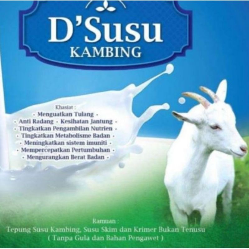 Susu Kambing 100 Tanpa Krimer Tanpa Gula