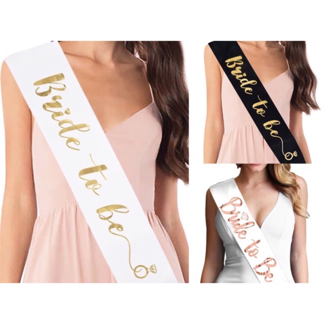 team bride sashes