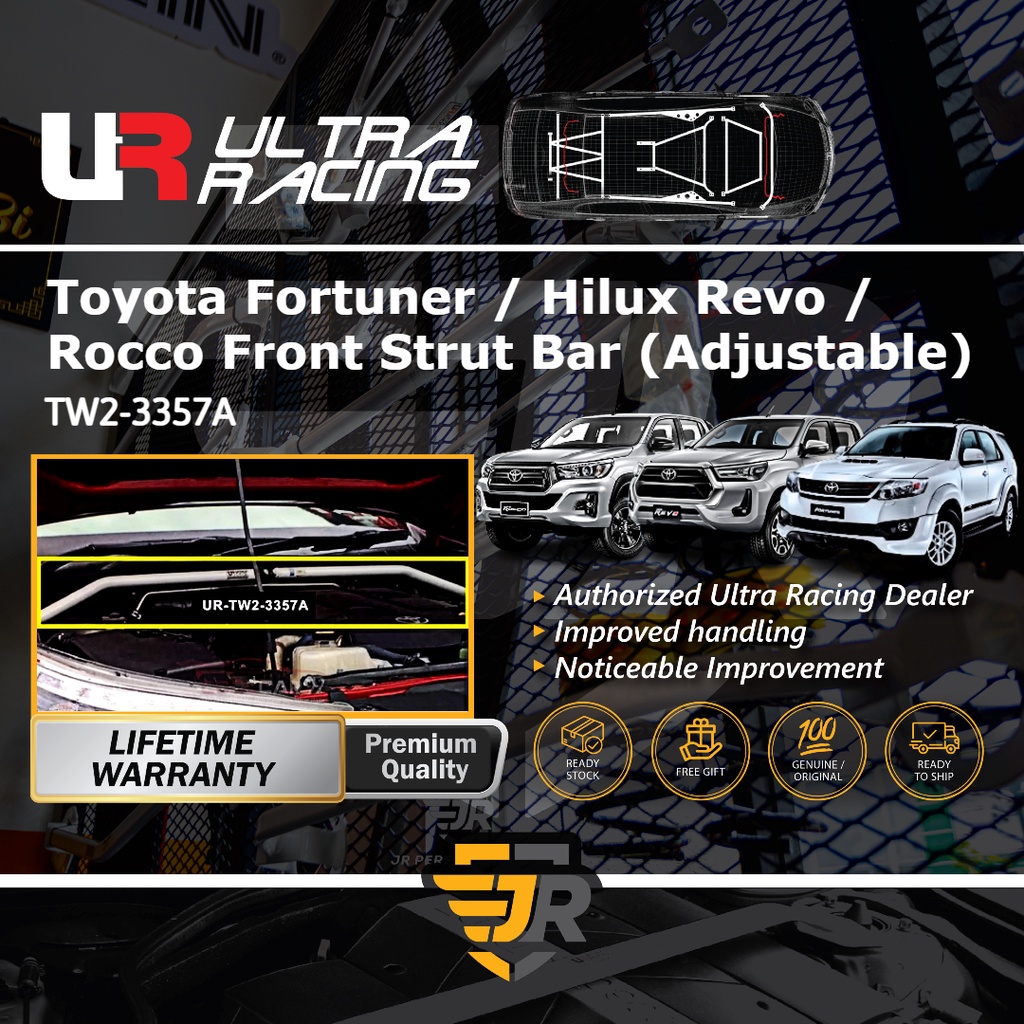 Ultra Racing Safety Bar Toyota Fortuner Hilux Revo Front Strut Bar