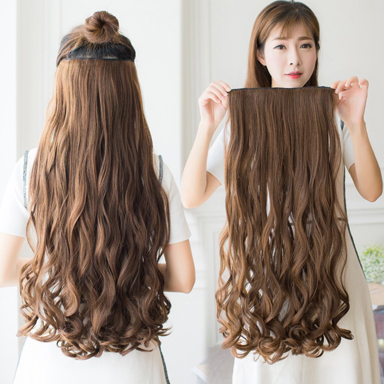 Duo Korean Big Wavy Curly Wig Pc Five Card Hair Pc 5 Clip Hair